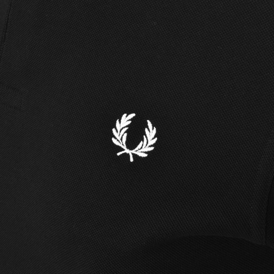 Alternative Image for ProductFred Perry Striped Collar Polo T Shirt Black3